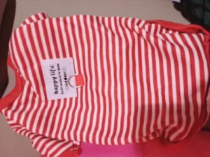 Stripe Tee Rust and Ivory photo review