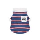 Dog striped polo shirt
