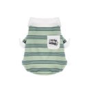 Dog striped polo shirt