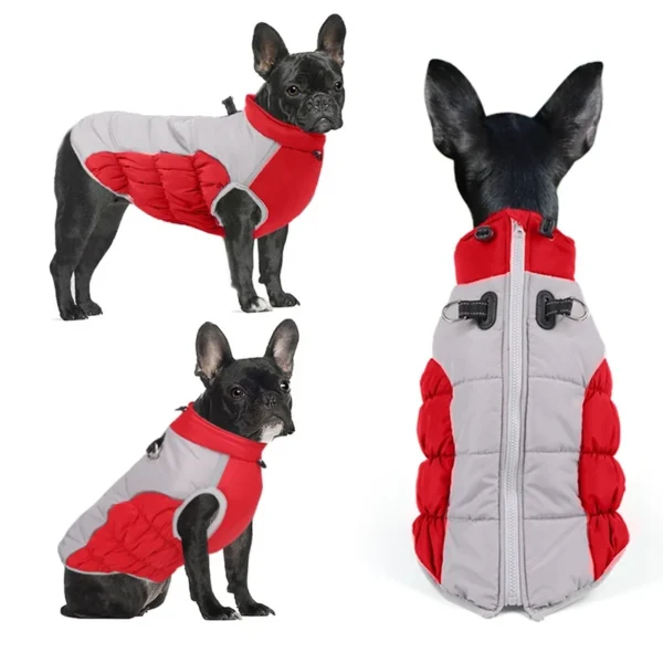 Zipper Dog Winter Warm Dog Coat Jacket - Image 2