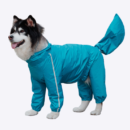 All-inclusive Raincoat for Large Dogs - Blue female dog