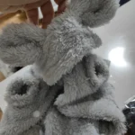 Plush high - necked cotton coat for dogs photo review