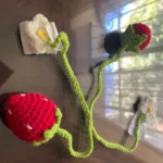 Ins-style Korean hand-woven small flower pet crossbody bag photo review