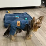 Denim overalls for dogs photo review
