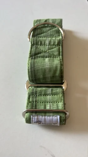 Italian Greyhound Whippet Martingale wide adjustable dog collar patterned cotton collar photo review