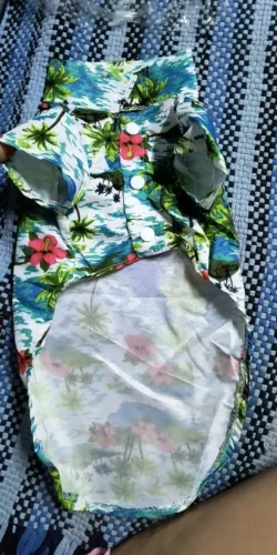 Thin Hawaiian shirt for dogs photo review