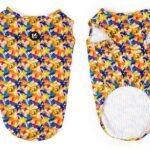 Pet harness, Leash, Collar, Drool bib, Dog clothes, Set - Colorful Oil Painting-style Clothes