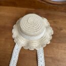 Ins-style Korean Straw Woven Pet Sun Hat - Beige